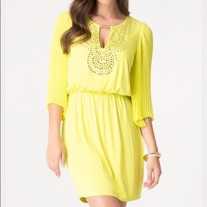 Neon yellow dress